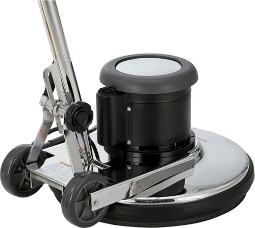 Vista 3 de Global Industrial Máquina de piso de doble velocidad con cable, ancho de limpieza de 20 pulgadas, construcción de acero inoxidable duradera, motor