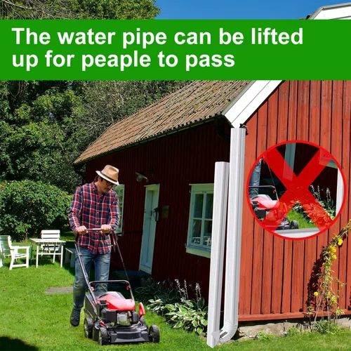 Vista 4 de 6 bisagras de extensión de canalón, bisagra de extensión de bajante de acero inoxidable, con cremallera, bisagra abatible, extensión de canalón