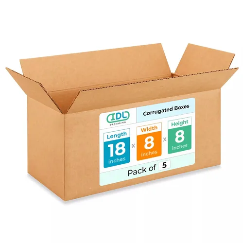 Vista 119 de Cajas largas de mudanza y envío de 18 x 9 x 9 pulgadas (paquete de 10) – Extra resistentes 200 libras frente a las regulares – Cajas de embalaje