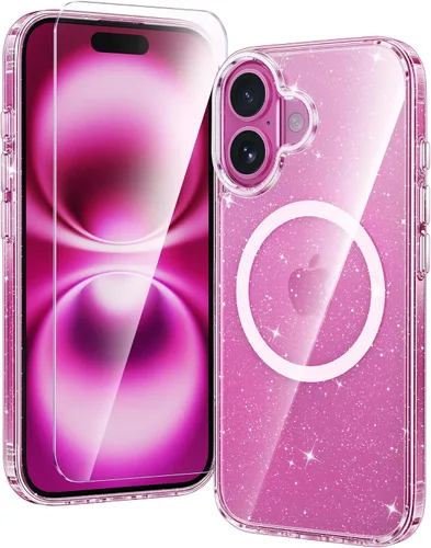 Vista 40 de FNTCASE para iPhone Air Case Clear: Fundas magnéticas para teléfono con protector de pantalla a prueba de caídas, compatibles con Magsafe, delgadas