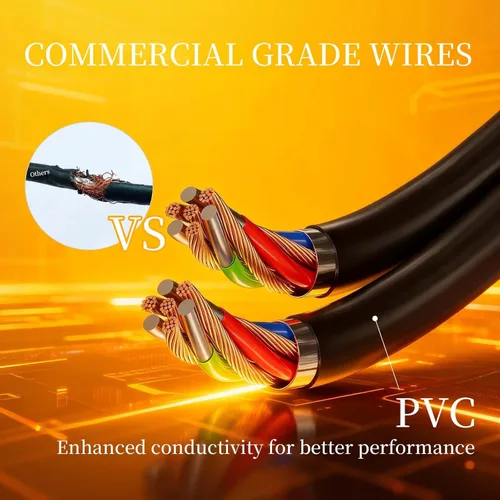 Vista 5 de Luces de Cadena para Exteriores de 25 Pies IP65 Impermeables Luces de Patio con 8 + 1 Bombillas LED Irrompibles Luces de Cadena LED de Grado