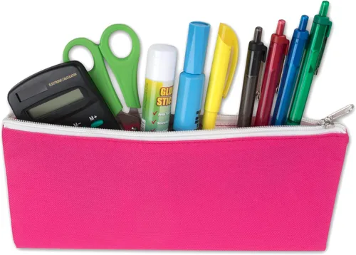 Vista 6 de Paquete de 24 estuches a granel, estuche a granel con cremallera para niños, escuela, oficinas