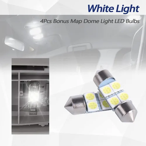 Vista 4 de Xislet 924-798 Kit de Interruptor de Lámpara de Techo con 4 Bombillas Compatible con Tundra Honda Odyssey Accord Pilot Ridgeline Acura Dodge Ram