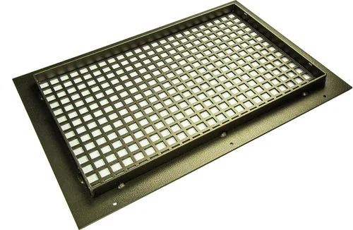 Vista 2 de Rejilla para huecos de ventilación de acero recubierto, estilo toscano, para paredes y techos