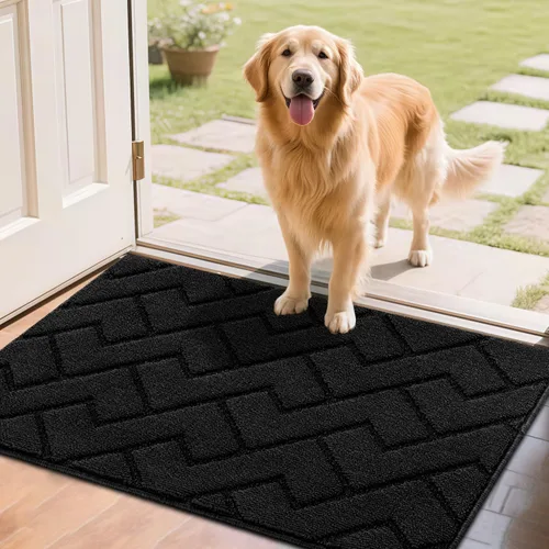 Vista 51 de hicorfe Tapete para puerta delantera para entrada exterior, 20 x 31.5 pulgadas, absorbente, resistente a la suciedad, tapetes de bienvenida