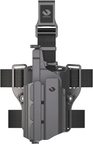 Vista 24 de Orpaz T40 - Funda ajustable y modular Canik TP9 compatible con soporte OWB Canik TP9 con luz/láser/vista/óptica, asegurará tu pistola con una