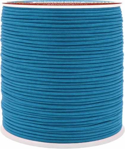 Vista 148 de Mandala Crafts Cordón elástico aguamarina de 0.039 in para la fabricación de joyas – 109 yardas de cordón elástico redondo cuerdas elásticas
