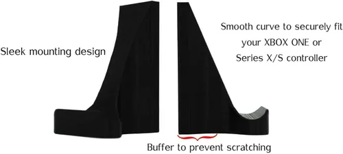 Vista 7 de 3DLASERSLAB Kit de montaje en pared para control sin daños para Xbox One (paquete de 4, negro), Microsoft, fácil instalación, tira de comando 3M