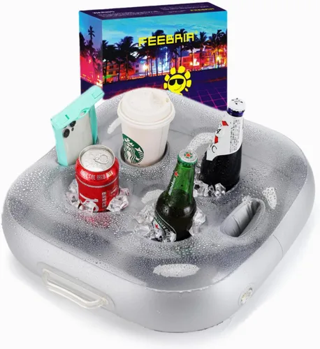 Drink Holder,Drink Float for Beach Party,Accessories for Pool &Hot Tub with Multi-Use Large Capacity