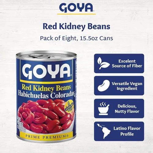 Vista 6 de Goya Foods Frijoles rojos, 15.5 onzas (paquete de 8)