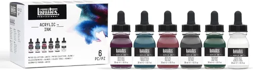 Vista 11 de Liquitex Tinta acrílica profesional, 1 oz (1.0 fl oz), juego de colores aguamarina, juego de 6