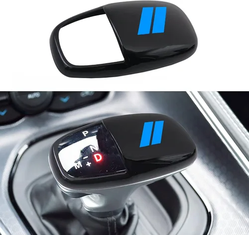 SENSHINE - Cubierta para cabeza de palanca de cambio para accesorios Dodge Charger 2015-2023 Challenger 2015-2024 Durango 2016-2025 2026, inserto