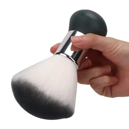Vista 9 de Chrees Cepillo de plumero para el cuello, cepillo de barrido de pelo suave y roto para peluquería, cepillo de limpieza de cabello roto, herramienta