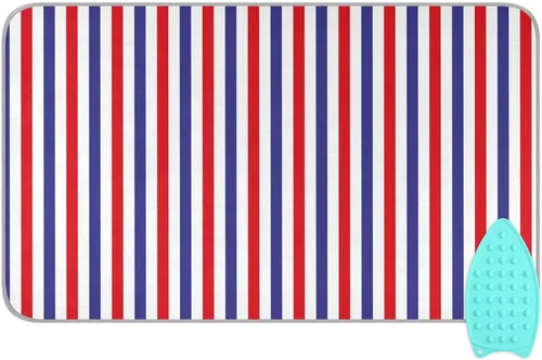 Vista 43 de Alfombrilla de planchar y almohadilla magnética resistente al calor, manta de planchado portátil de viaje, fundas para tabla de planchar de 27.6 x