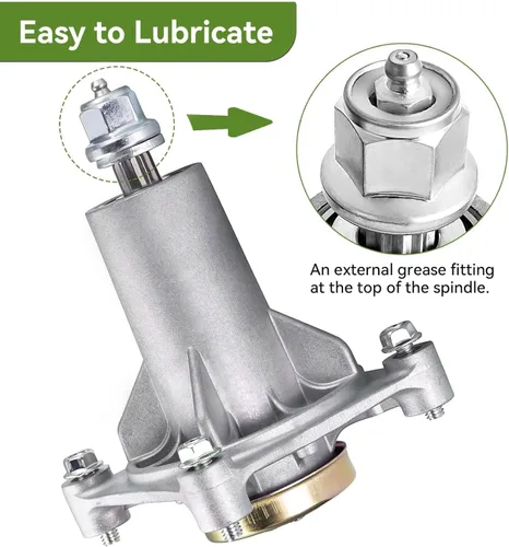 Vista 4 de Conjunto de husillo apto para Craftsman HU Ariens Poulan – Husillo de mandril apto para plataforma de cortacésped de 42, 46, 48, 54 pulgadas
