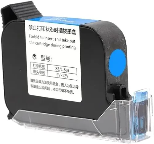 Vista 4 de Ink Cartridge 2588 JS12 42ML 12. 7mm Black Red Blue Green Quick Drying Print Height Universal Compatible with Handheld Inkjet Printer(Black)