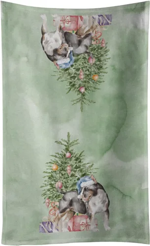 Vista 10 de Caroline's Treasures Toalla de cocina Christmas English Bulldog #2, 15 X 28, multicolor