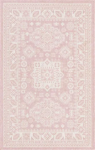 Vista 268 de Unique Loom Outdoor Aztec Collection Alfombra de área, Chalca (7 pies 10 pulgadas, cuadrada, azul/marfil)