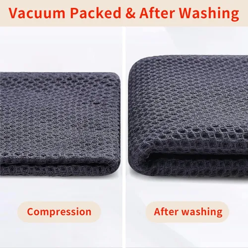 Vista 119 de Homaxy Paños de cocina de 100% algodón con tejido de gofre, ultra suaves, absorbentes, de secado rápido, 12 x 12 pulgadas, paquete de 6, amarillo
