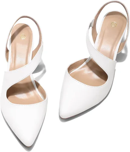 Vista 4 de mysoft Zapatos de tacón bajo para mujer con punta puntiaguda de 2 pulgadas