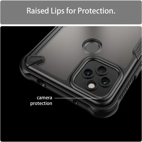 Vista 2 de Case for Pixel 5A 5G Case, for Google5A G1F8F Cases with Tempered Glass Screen Protector, Frosted Translucent Back Cover Non-Slip Protective Phone