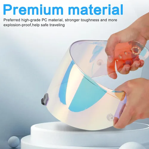 Vista 3 de Visera para Casco Compatible con T520 ST1400 para Motocicleta, Visor R1 Air para Cara, Protector de Casco, Accesorios de Reemplazo, Visera para Rojo