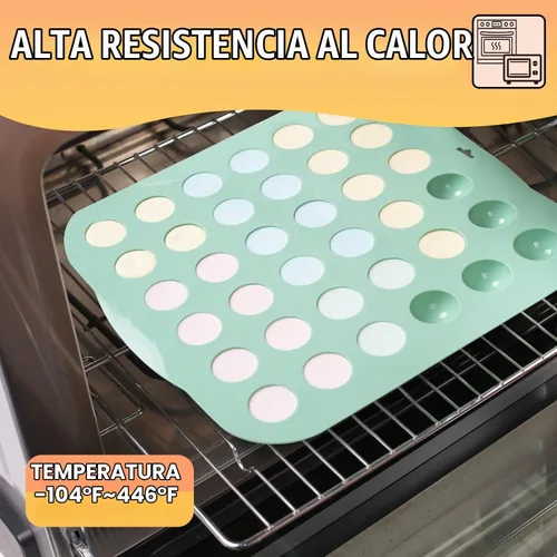 Vista 5 de QELEG Moldes de silicona para bolas de chocolate, paquete de 2 moldes antiadherentes para dulces, tamaño de mordida, media esfera, mousse, molde
