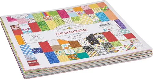 Vista 2 de DOODLEBUG 5719 Value Kit Cardstock 12"X12", 50 Sheets