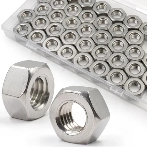 Vista 17 de ZQZ Juego surtido de tuercas hexagonales de acero inoxidable de 145 piezas M3 M4 M5 M6 M8 M10 M12 tuercas hexagonales métricas
