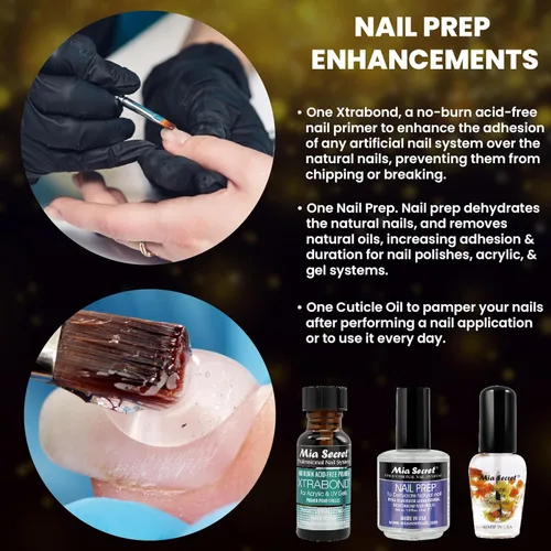 Vista 5 de Mia Secret Professional Acrylic Nail Kit/Set For Beginner with UV-LED odorless monomer - Nail kit with everything - Kit de uñas acrilicas completo