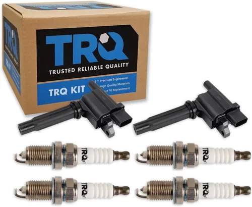 Vista 43 de TRQ Kit de bobina de encendido y bujía Iridium 12 piezas compatible con Ford Explorer 2020-2021 Police Interceptor Utility Lincoln Aviator con V6