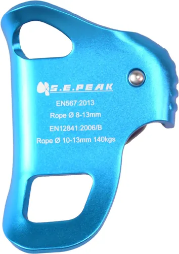 Vista 2 de Ascensor de pecho de escalada mejorado, equipo de rapelado fuerte con certificación CE de 220.5 lbs con dientes inoxidables afilados para escalada