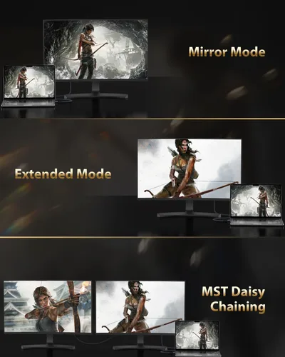 Vista 7 de Cable Maxonar USB C a DisplayPort 8K@60Hz 4K@60Hz/144Hz/120Hz 5K@60Hz 2K@240Hz Thunderbolt 3 a DisplayPort Cable HBR3 DP 1.4 Adaptador para MacBook