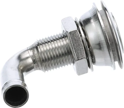 Seachoice Ventilación de combustible de montaje empotrado de acero inoxidable 23061 de 90°, resistente a la corrosión, requiere orificio de 1-3/8