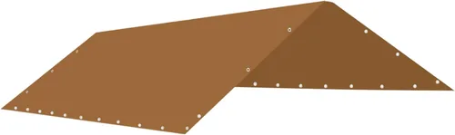 Vista 8 de Strong Camel Cubierta de techo de repuesto para exteriores de 10 x 20 pulgadas (10 x 20 pies, color blanco)