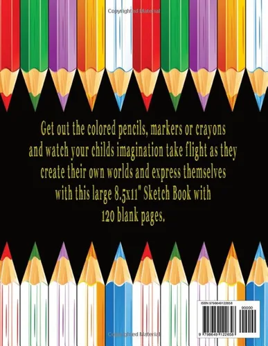 Vista 2 de Drawing Pad For Kids Large Blank Paper Sketch Book To Practice Drawing And Sketching. Art Gift For Boys And Girls Age 4+.