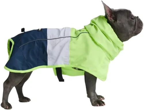 Vista 19 de Spark Paws - Chaqueta impermeable para perros, resistente al viento, para perros pequeños, medianos, grandes y extragrandes, traje reflectante