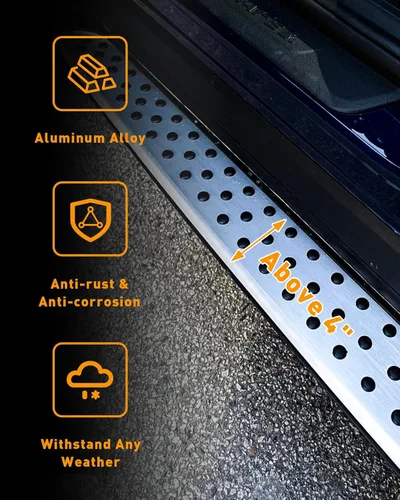 Vista 5 de Snailfly Estribos para Hyundai Santa Fe 2019-2023 Protector de Estribos Laterales Barra Nerf