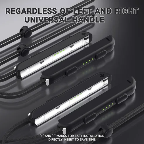 Vista 4 de Joycon - Correas de muñeca para interruptor, repuesto para correa Joy Con, paquete de 4, correa de muñeca ajustable para interruptor Joycon, 2 pares