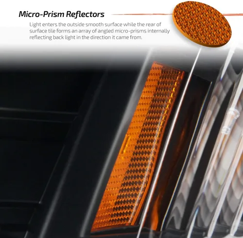 Vista 4 de AKKON - Se adapta a Ford Edge 2007-2010 Tubo de Luz LED Elegante DRL Proyector Faros Delanteros Par Carcasa - Bisel Negro