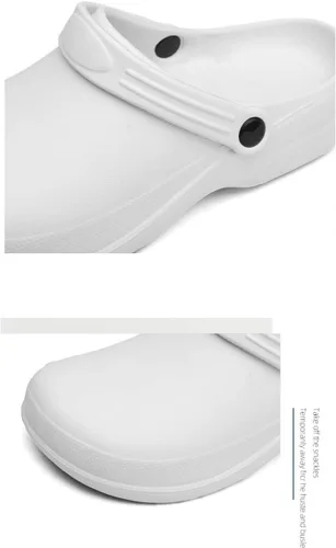 Vista 6 de Unisex EVA Clogs Waterproof Comfortable Oil-Resistant Non-Slip Work Shoes for Chef Nurse