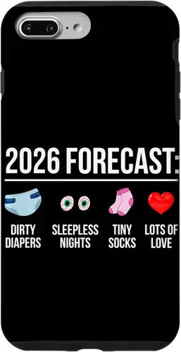 Vista 12 de Funny Future Parents New Mom Dad to Be 2026 Expecting Couple Case for iPhone 16