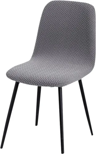 Vista 20 de Funda para silla, 4/6 unidades, de terciopelo, elástica, para comedor, funda para silla para el hogar (T1-01, 4 piezas)