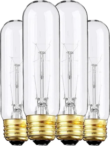 Vista 11 de Bombilla LED A15 de 4 W (equivalente a 40 W), 2700 K blanco cálido, filamento Edison regulable, 400 lúmenes, base media E26, vidrio transparente