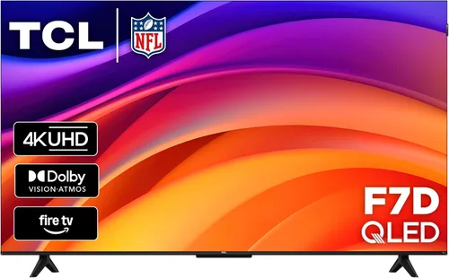TCL Serie F7D de 50 pulgadas 4K QLED (50F7D, modelo 2026) con Dolby Vision HDR y Dolby Atmos Smart TV con Fire TV, Alexa +, modo de juego