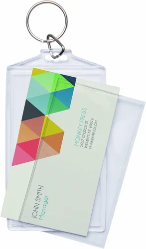 Vista 2 de Snapins Acrylic Photo Snap-in Business Card Size Keychain