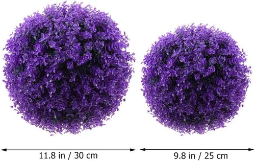 Vista 7 de FOMIYES Planta - Bola de topiario artificial artificial, 2 unidades, bolas decorativas de boj de imitación redondas, esferas de bola de topiario