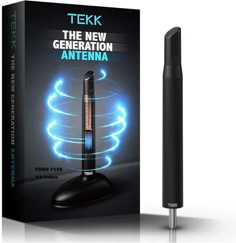 Vista 46 de TEKK - Antena corta para auto, diseñada para una recepción optimizada de FM/AM, de 4.8 pulgadas