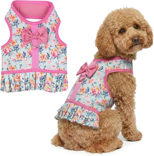 Vista 9 de Arnés para perro Parisian Pet - Arnés de libertad ajustable - Chaleco para perro de camuflaje verde - Arnés para perro de 100% tela de malla