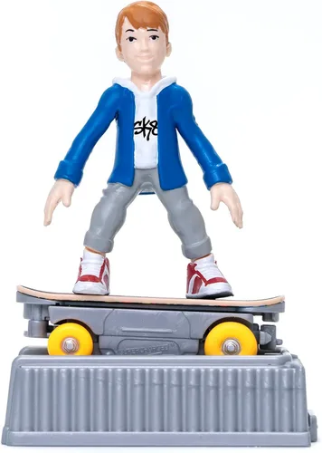 Vista 4 de NSI Toys #Boneless Super-Charged Mini Toy Stunt Skateboard with Poseable Skater Action Figure
